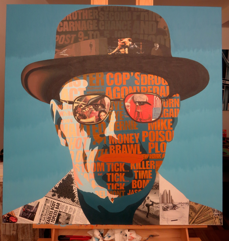 Walter White Painting Process by Borbay
