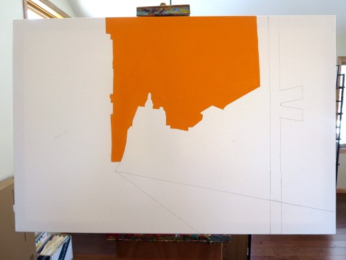 55W11TH Street Painting Process by Borbay