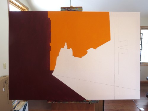 55W11TH Street Painting Process by Borbay