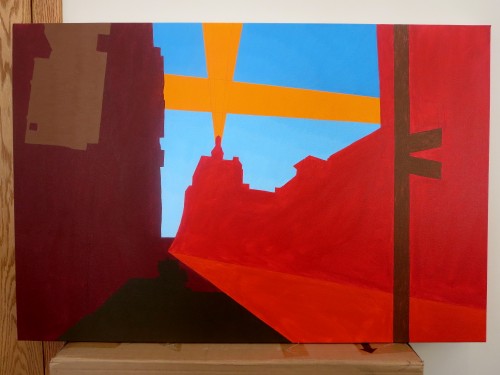 55W11TH Street Painting Process by Borbay