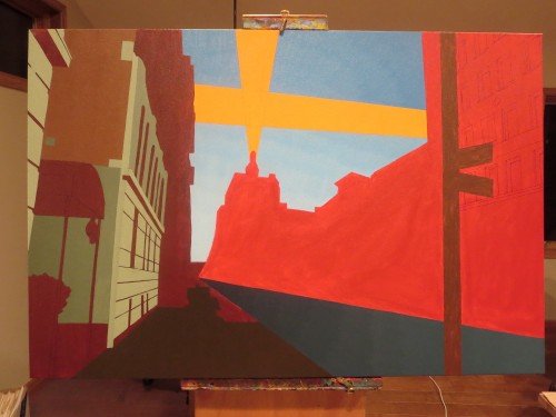 55W11TH Street Painting Process by Borbay