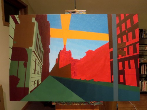 55W11TH Street Painting Process by Borbay