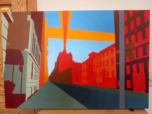 55W11TH Street Painting Process by Borbay