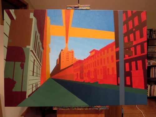 55W11TH Street Painting Process by Borbay