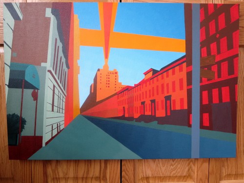 55W11TH Street Painting Process by Borbay
