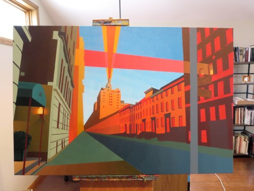 55W11TH Street Painting Process by Borbay