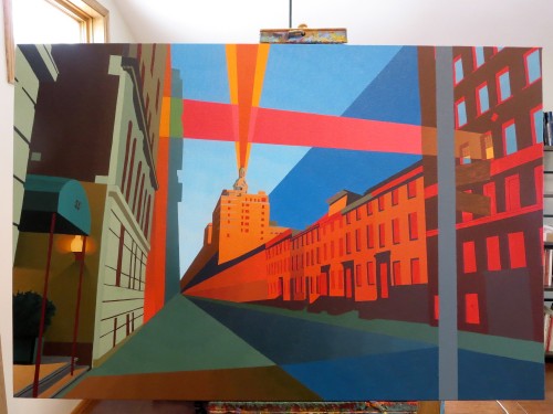 55W11TH Street Painting Process by Borbay