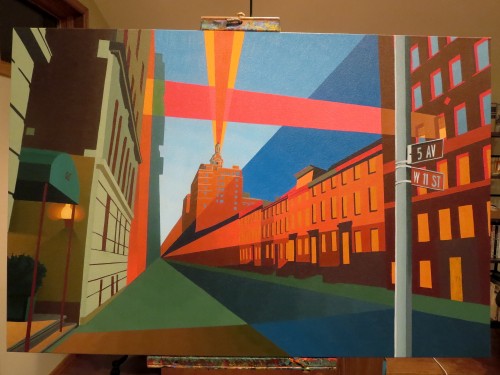 55W11TH Street Painting Process by Borbay