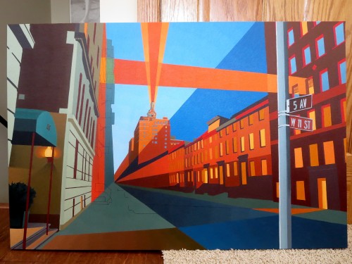 55W11TH Street Painting Process by Borbay