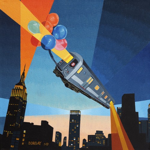 The Balloon Guide Album Cover Painted by Borbay