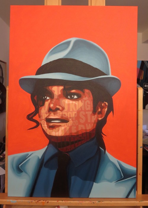 Michael Jackson, Inc. Painting Process by Borbay