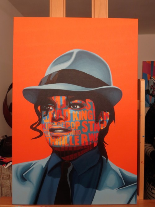 Michael Jackson, Inc. Painting Process by Borbay