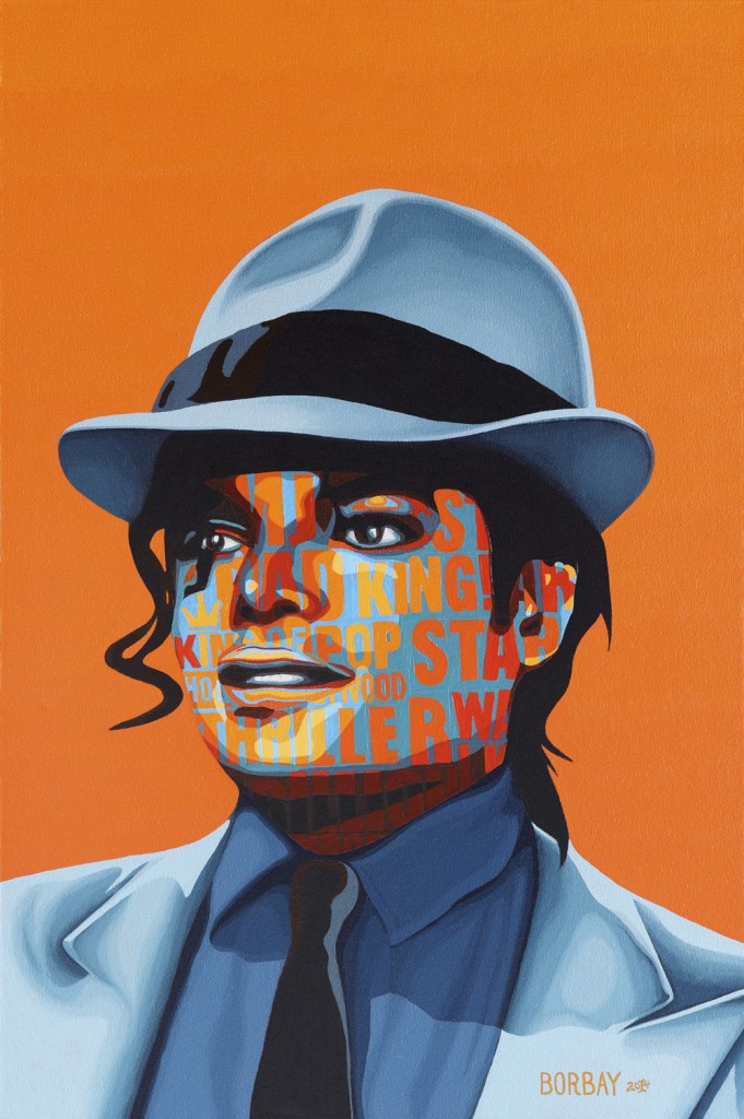 Michael Jackson, Inc. Painting by Borbay