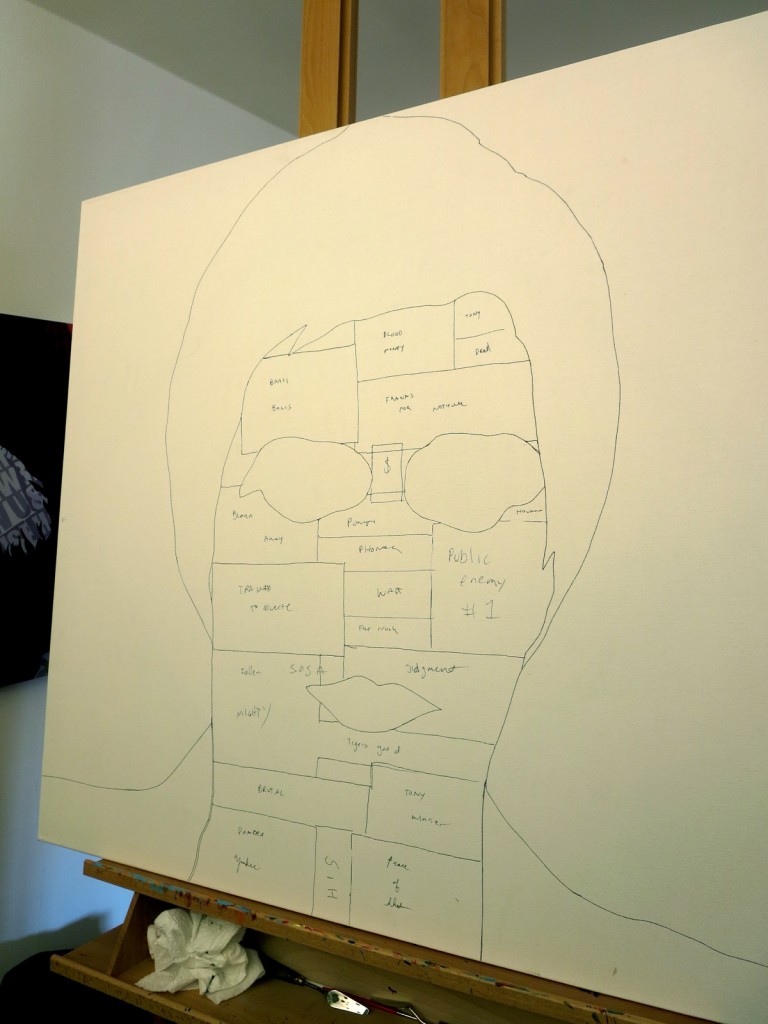 Tony Montana Al Pacino Scarface Painting Process by Borbay
