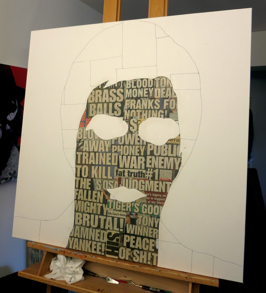 Tony Montana Al Pacino Scarface Painting Process by Borbay