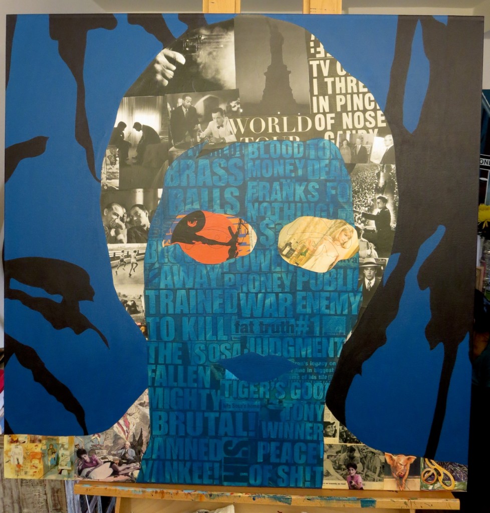 Tony Montana Al Pacino Scarface Painting Process by Borbay