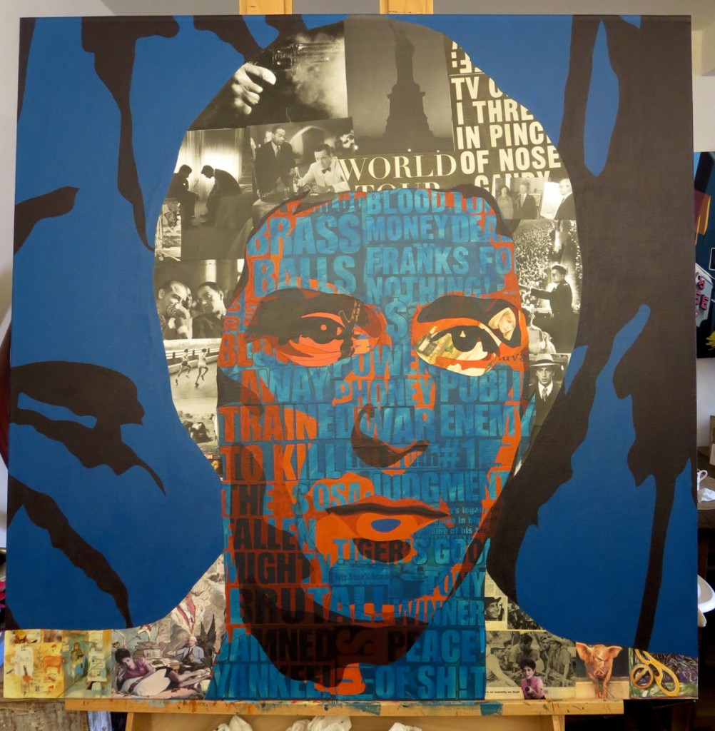 Tony Montana Al Pacino Scarface Painting Process by Borbay