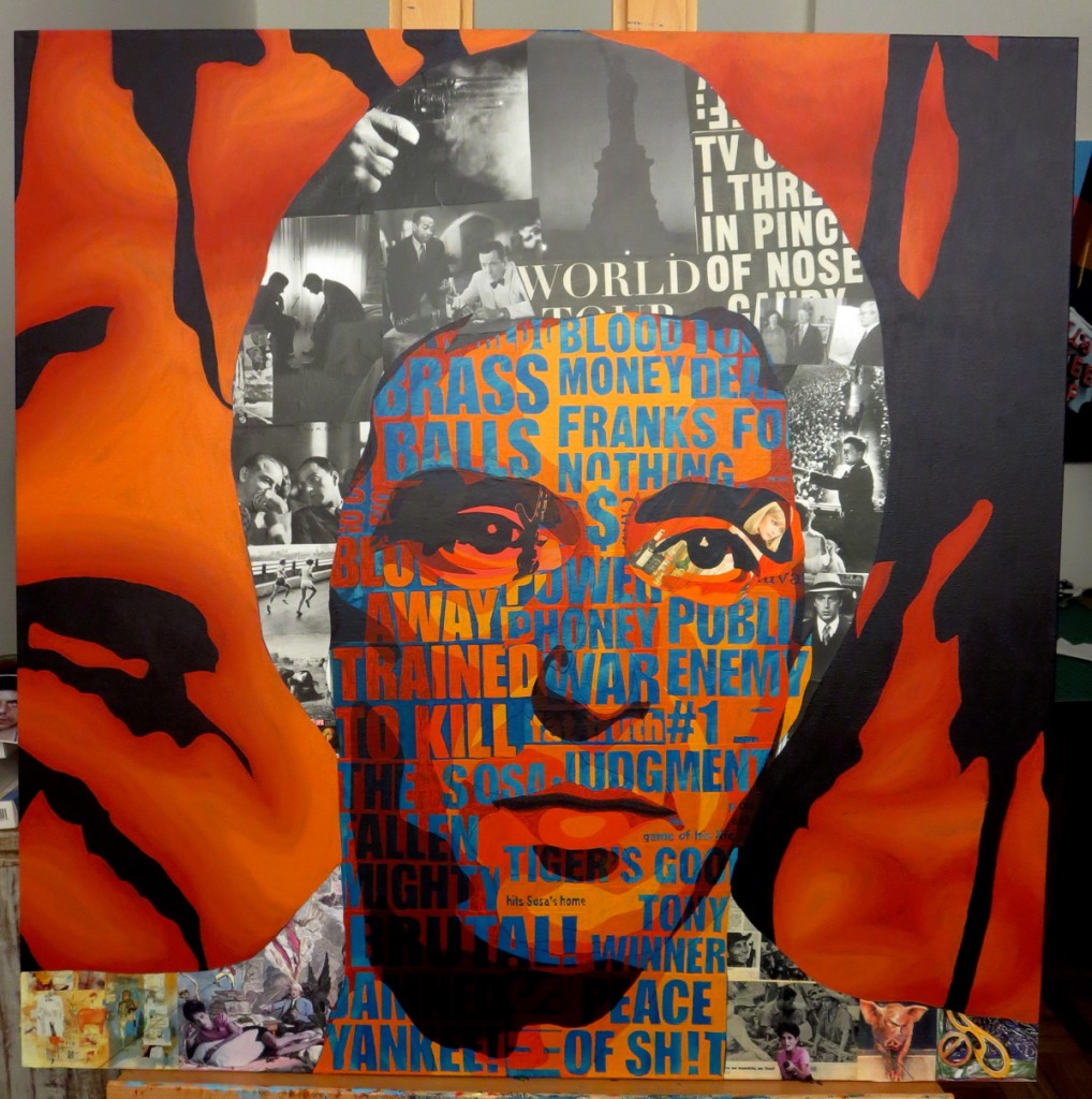 Tony Montana Al Pacino Scarface Painting Process by Borbay