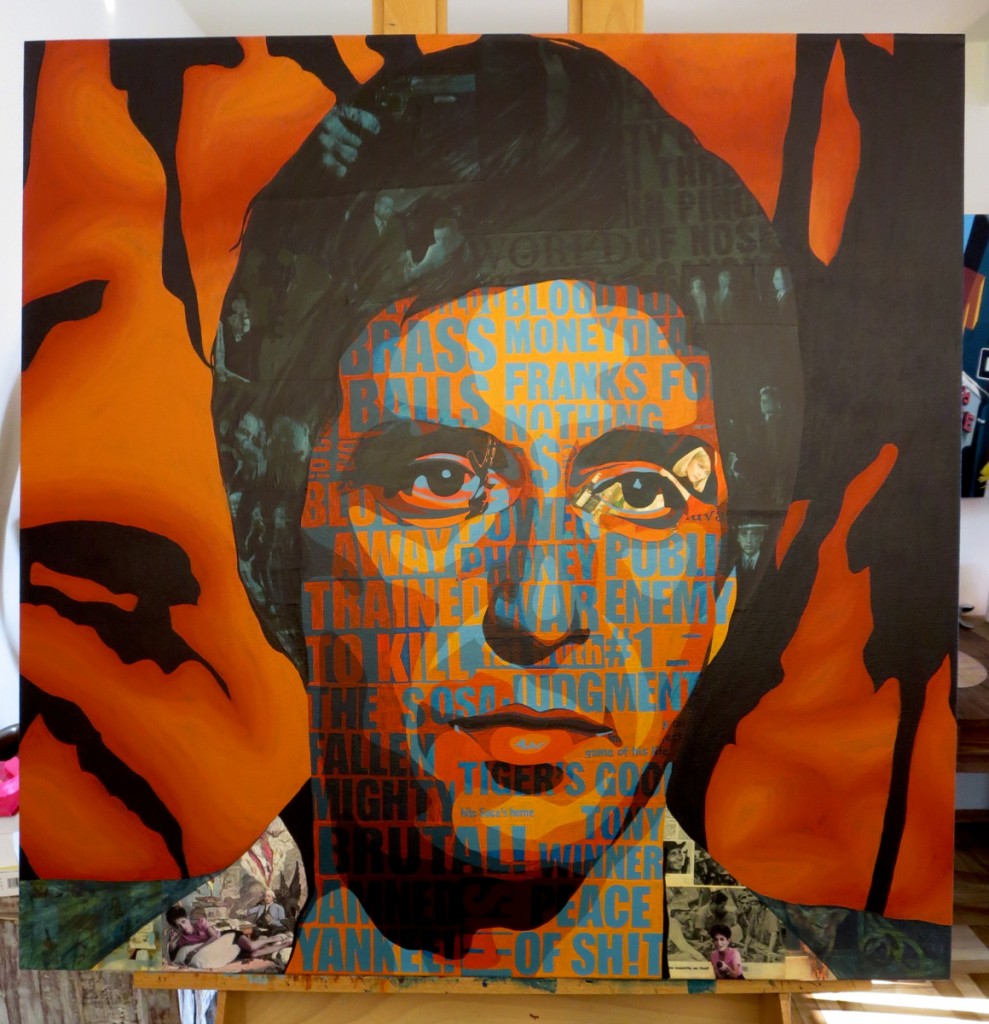 Tony Montana Al Pacino Scarface Painting Process by Borbay