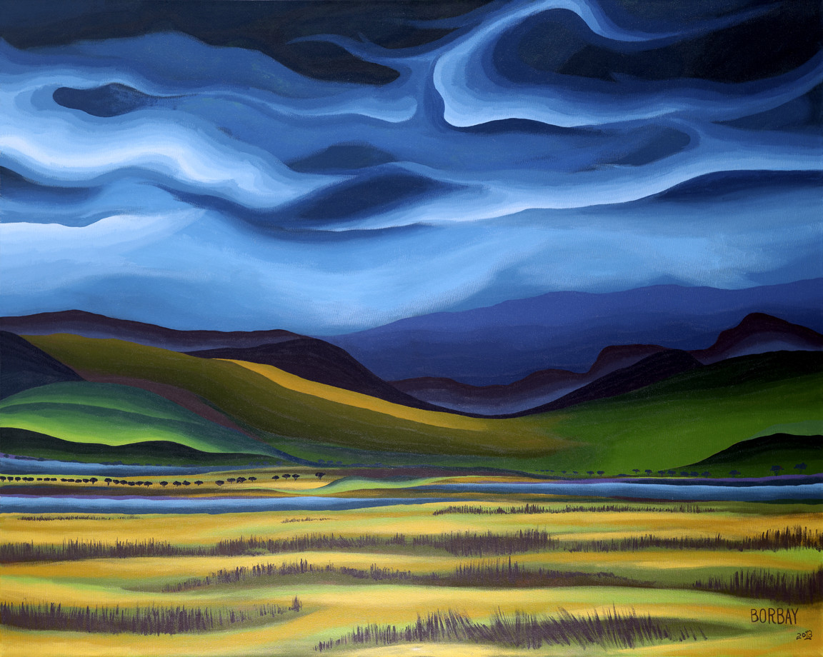 Africascape Painting by Borbay
