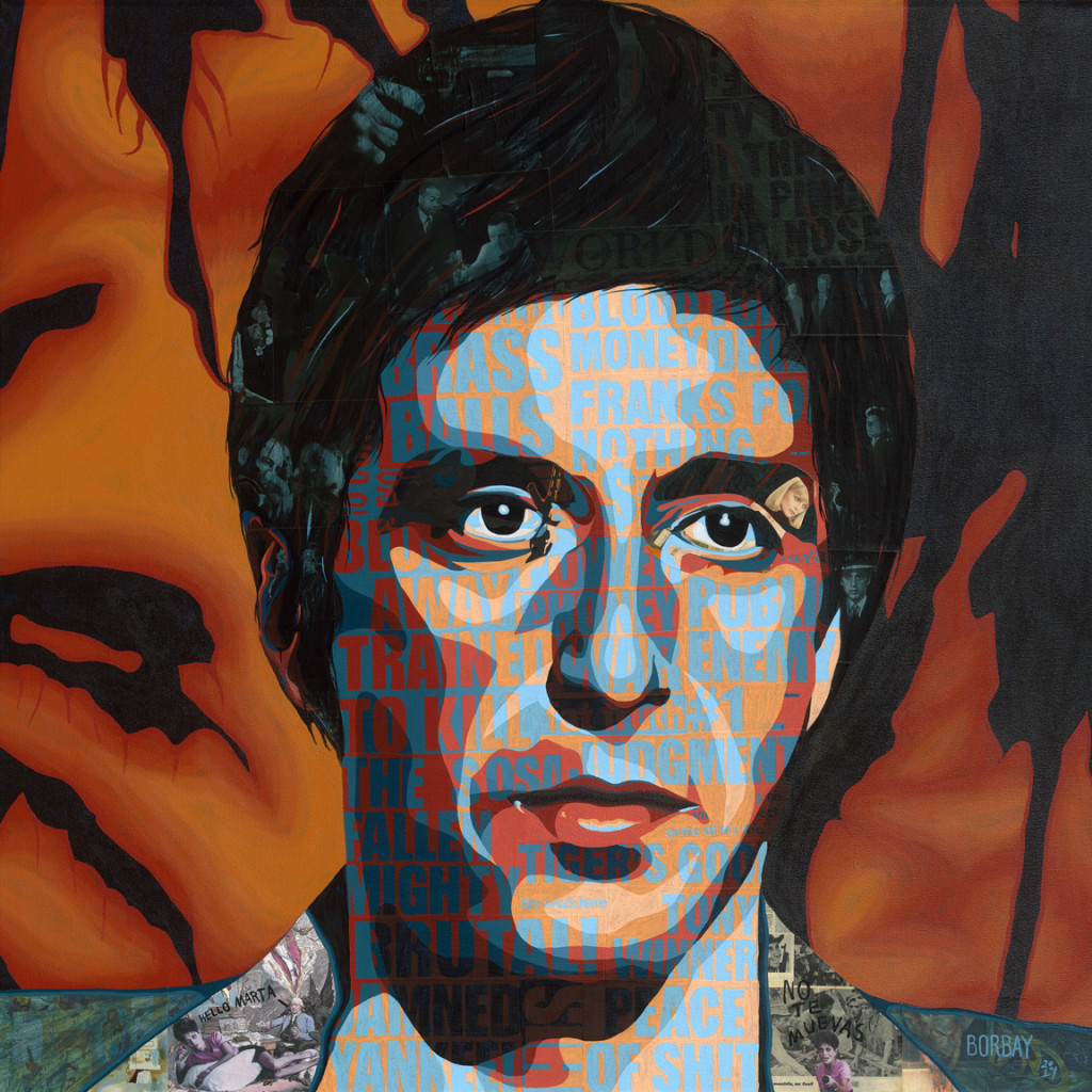 Al Pacino as Tony Montana Painting by Borbay