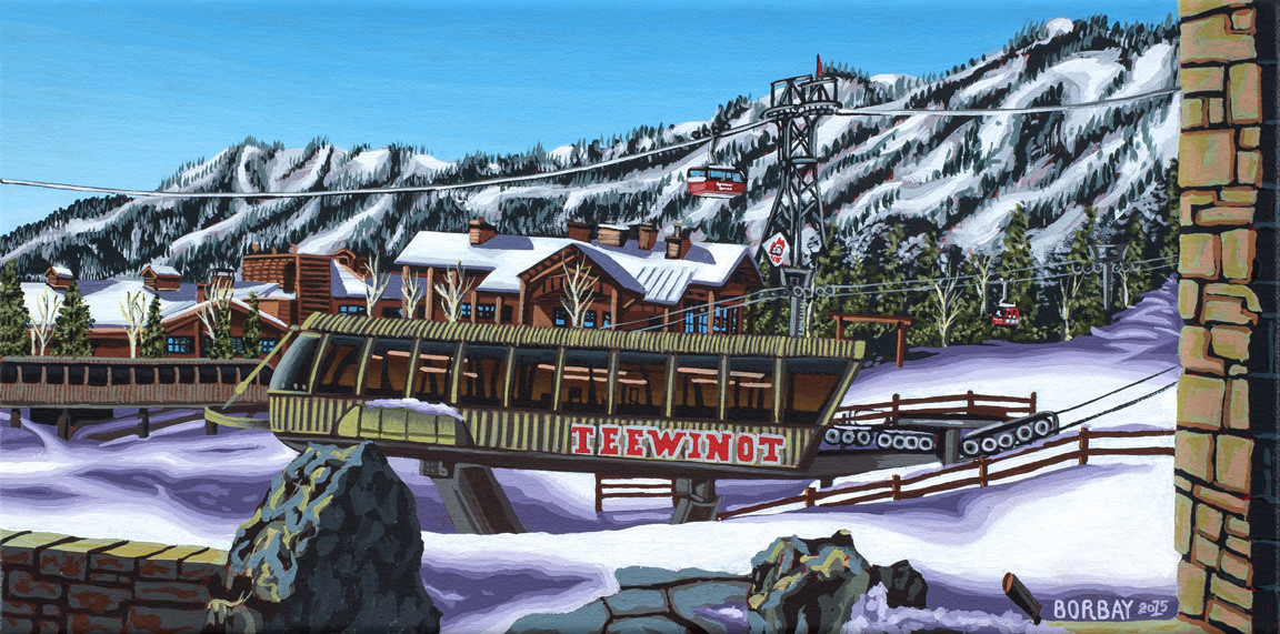 Four Seasons Jackson Hole The View Painting by Borbay