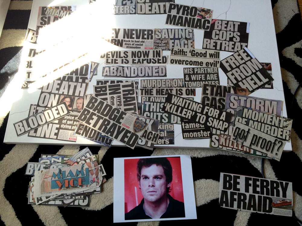 Painting Process of Dexter Morgan by Borbay