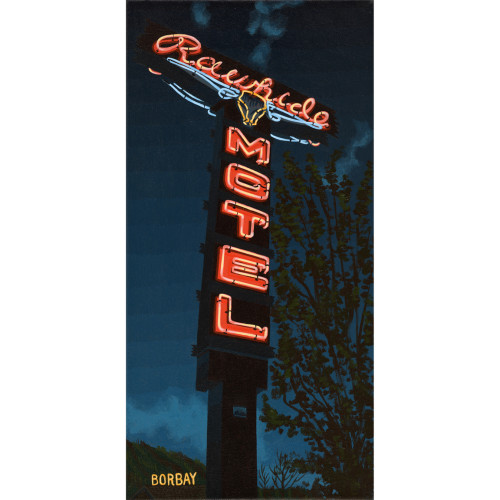 Rawhide Motel Painting by Borbay