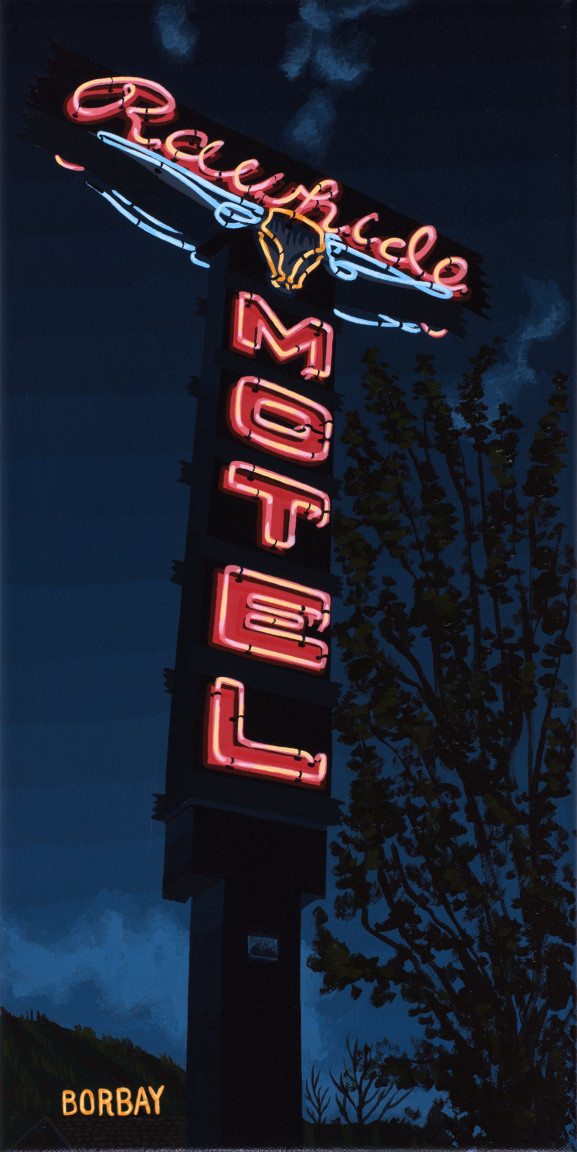 Rawhide Motel Painting by Borbay