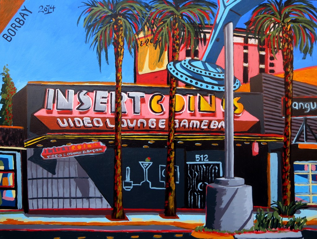 Insert Coins Downtown Las Vegas Painting Borbay