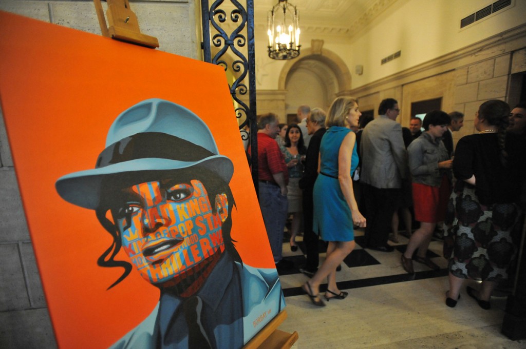 Borbay Michael Jackson Painting at Forbes Photo by Glen Davis - BORBAY Borbay Michael Jackson Painting at Forbes Photo by Glen Davis
