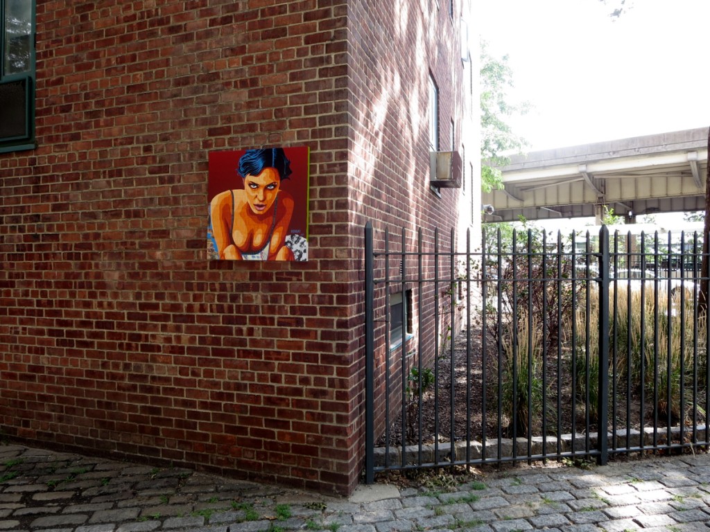 Angelina On a Manhattan Building