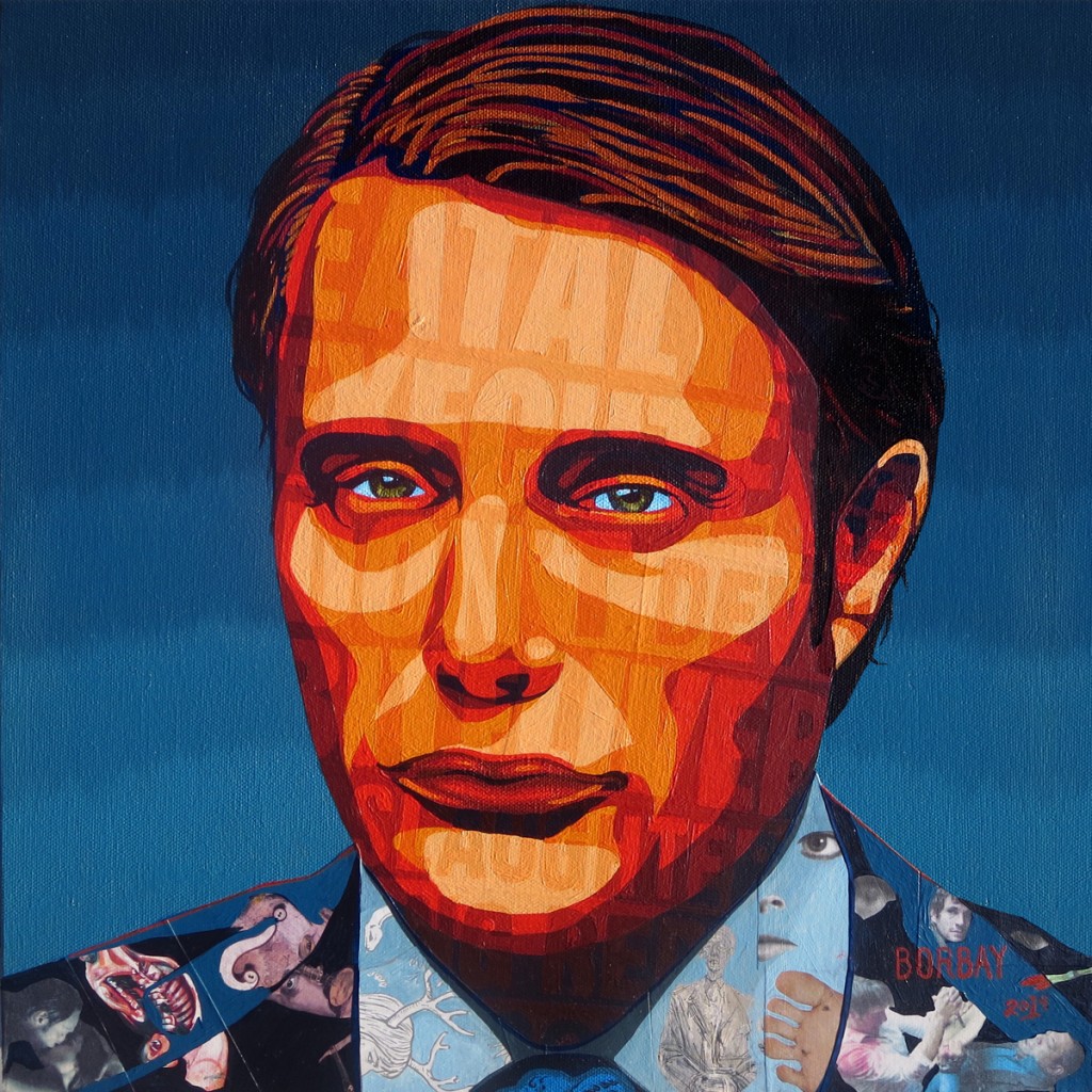 Mads Mikkelsen Painting as Hannibal by Borbay
