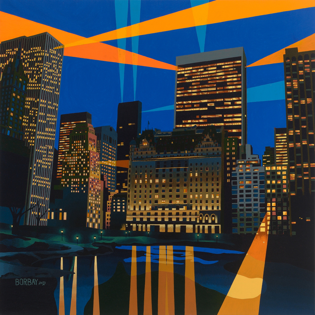 Central Park South Painting by Borbay