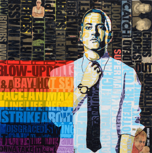 Eminem Collage Painting by Borbay