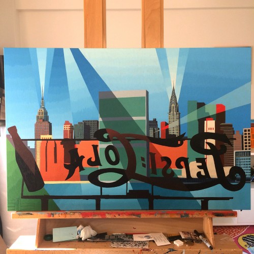 Pepsi Sign Painting Process by Borbay