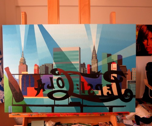 Pepsi Sign Painting Process by Borbay