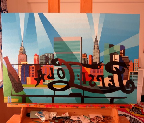 Pepsi Sign Painting Process by Borbay