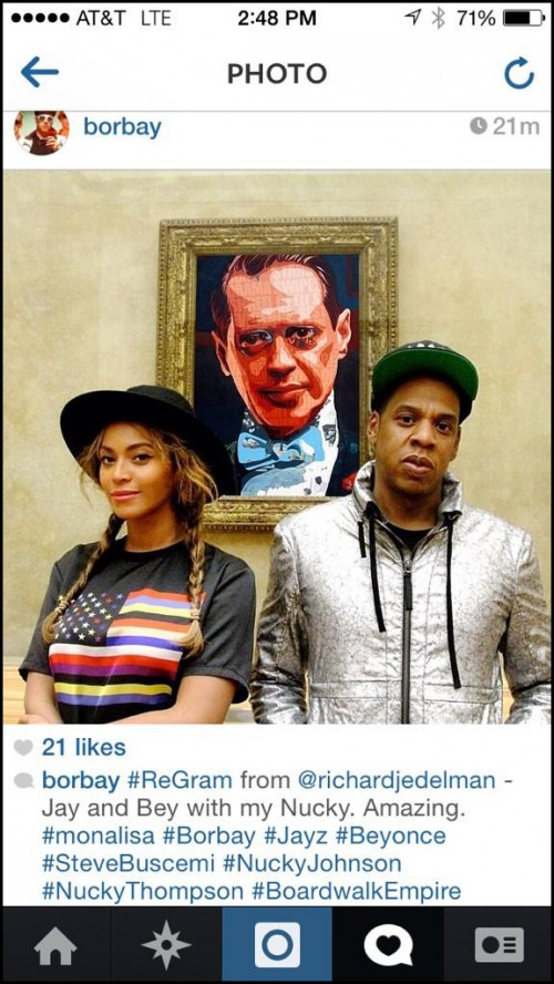 JayZ Beyonce Borbay Photoshop in Louvre
