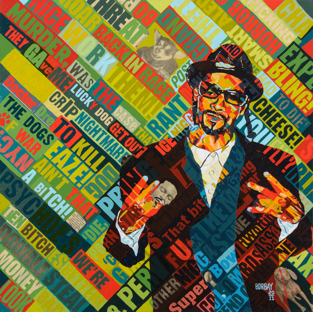 Snoop Dogg Collage Painting by Borbay