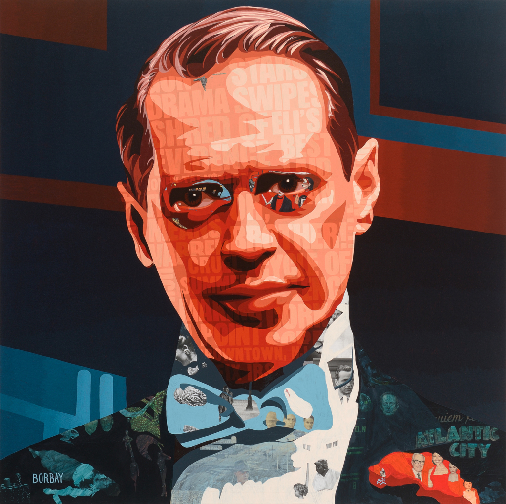 Steve Buscemi Nucky Thompson Collage Painting by Borbay