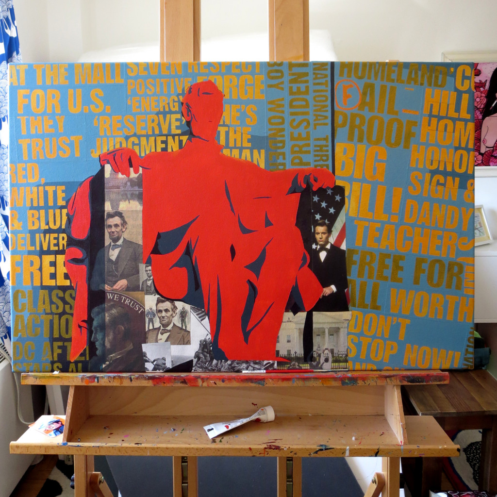 Lincoln Memorial Painting Process by Borbay - BORBAY Lincoln Memorial Painting Process by Borbay