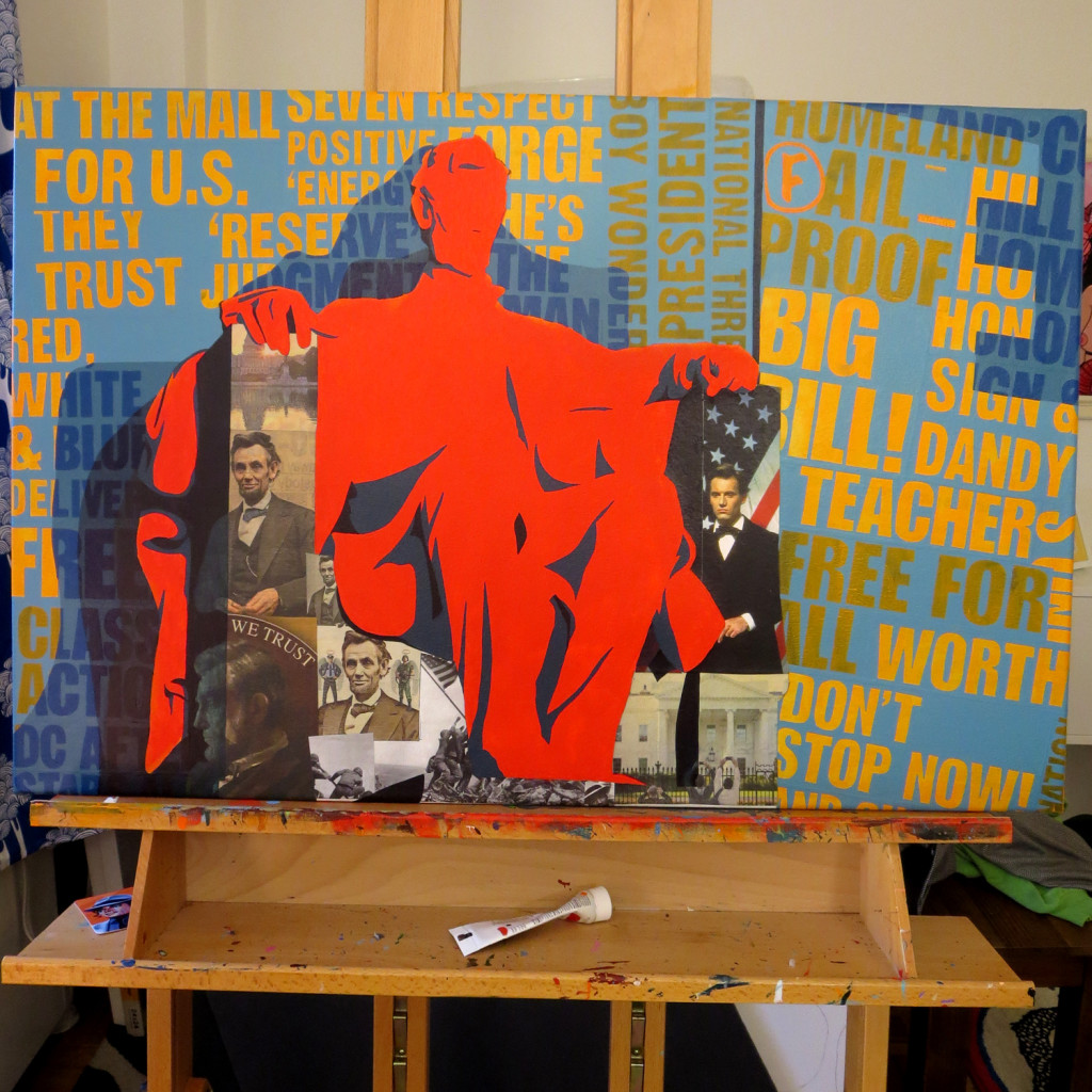 Lincoln Memorial Painting Process by Borbay - BORBAY Lincoln Memorial Painting Process by Borbay