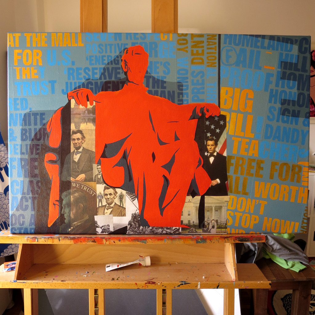 Lincoln Memorial Painting Process by Borbay - BORBAY Lincoln Memorial Painting Process by Borbay