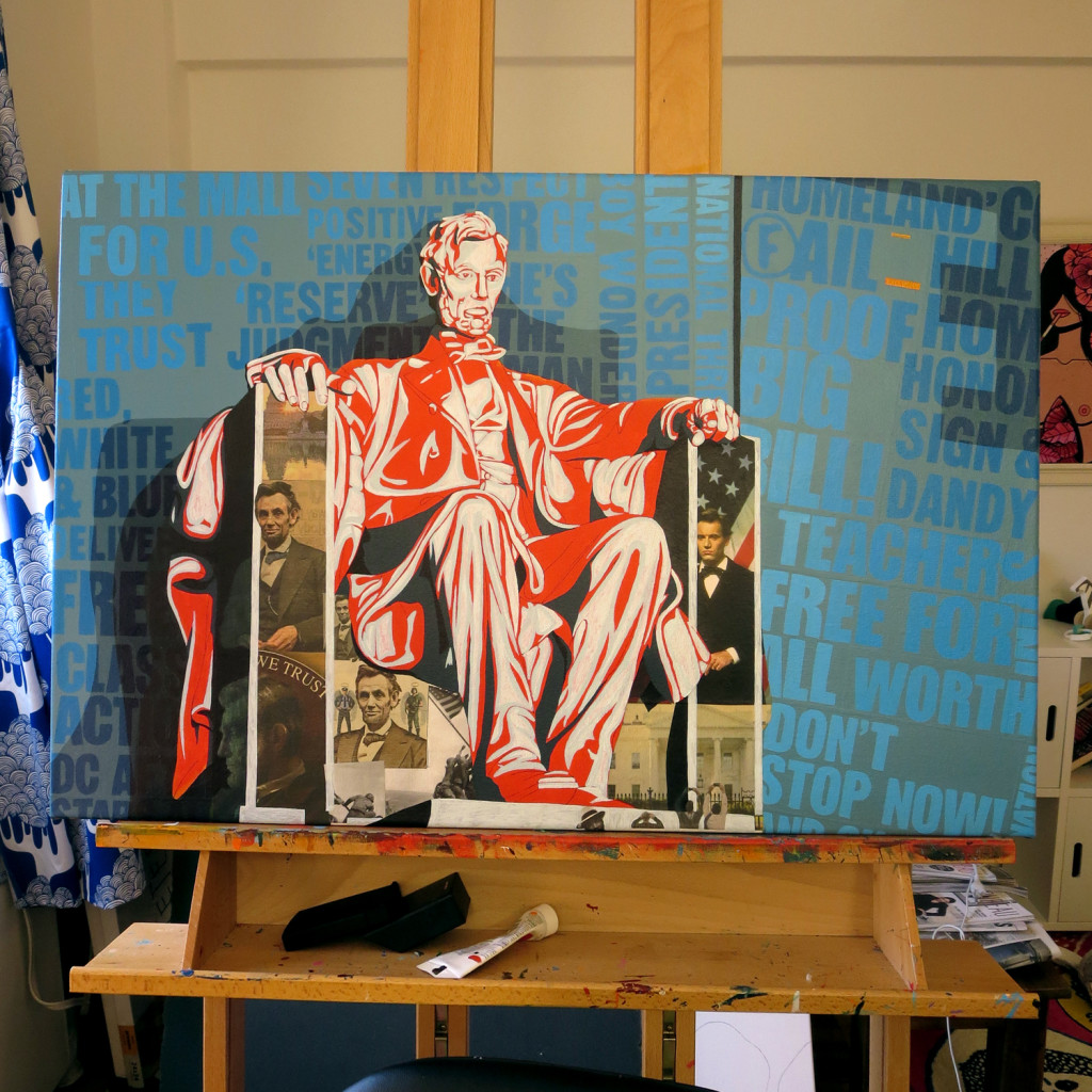 Lincoln Memorial Painting Process by Borbay - BORBAY Lincoln Memorial Painting Process by Borbay