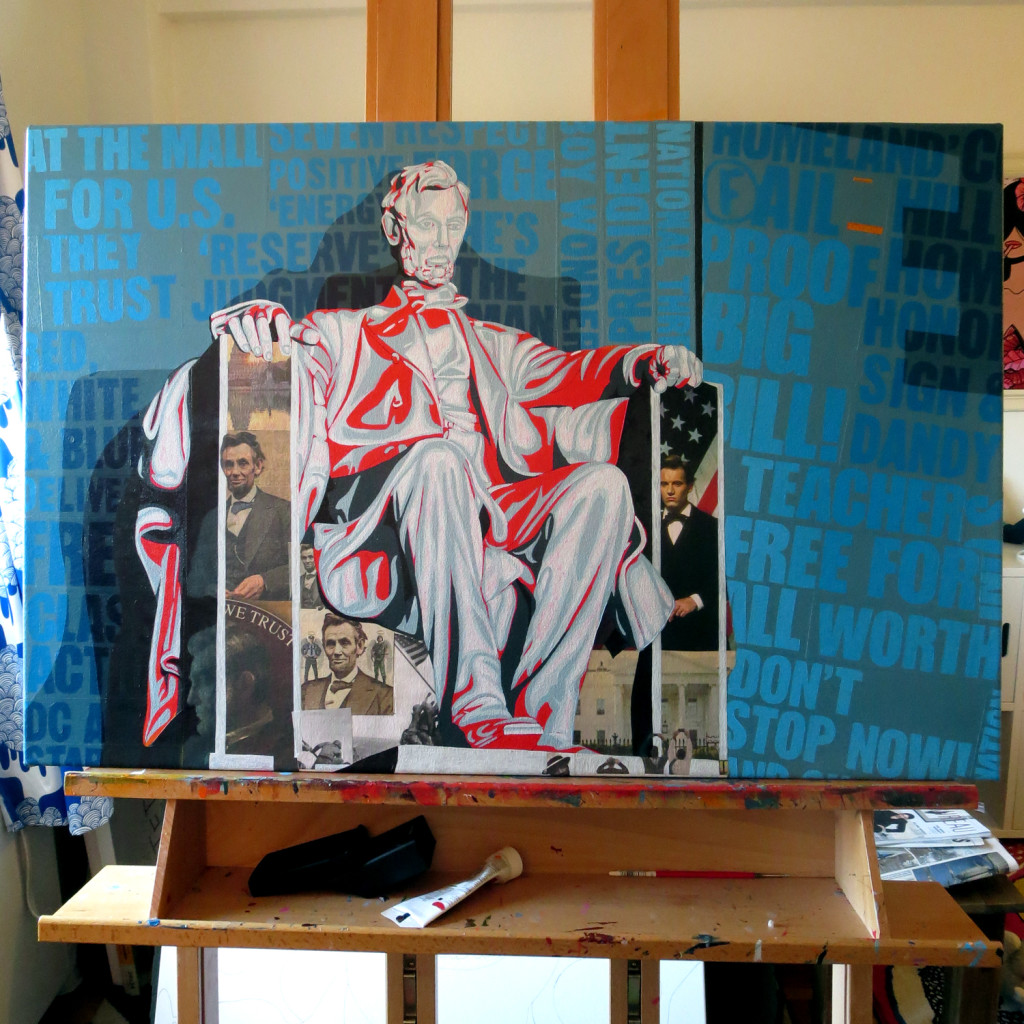 Lincoln Memorial Painting Process by Borbay - BORBAY Lincoln Memorial Painting Process by Borbay