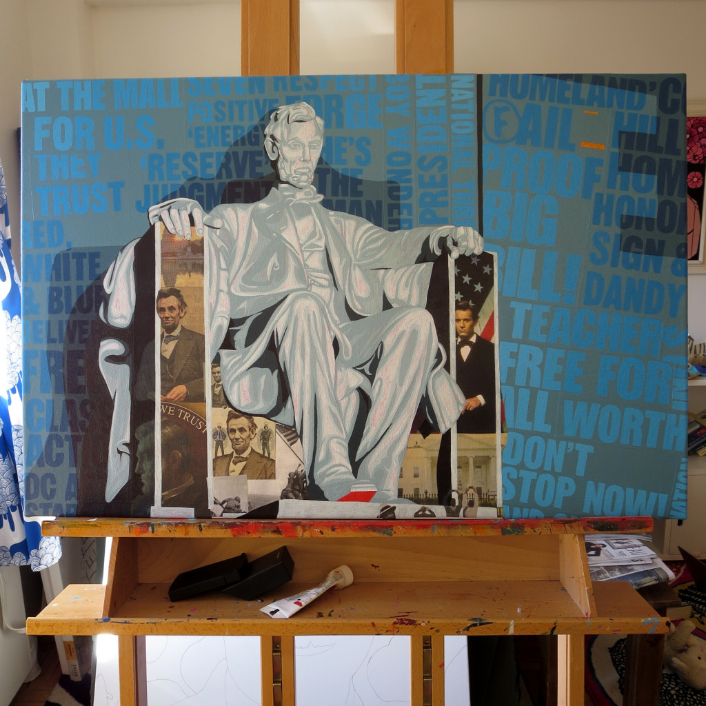 Lincoln Memorial Painting Process by Borbay - BORBAY Lincoln Memorial Painting Process by Borbay
