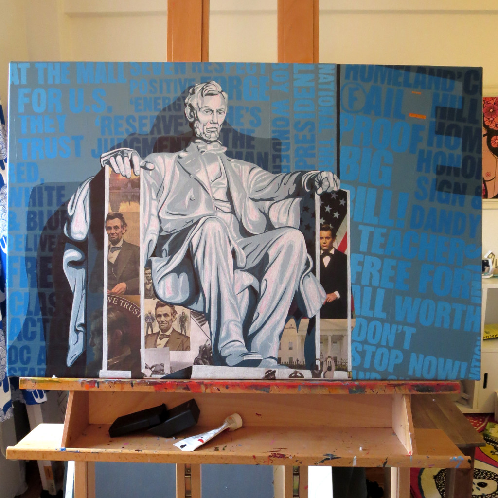 Lincoln Memorial Painting Process by Borbay
