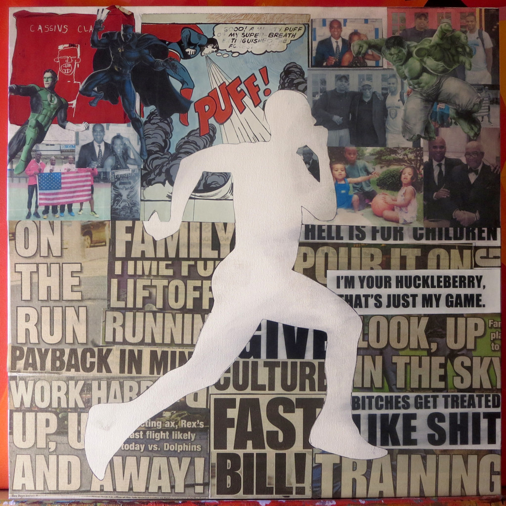 Bill Shelton Collage Painting Process by Borbay - BORBAY Bill Shelton Collage Painting Process by Borbay