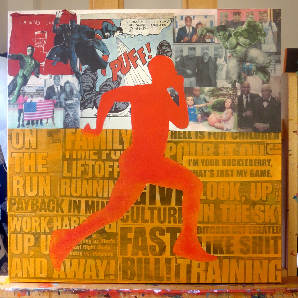 Bill Shelton Collage Painting Process by Borbay - BORBAY Bill Shelton Collage Painting Process by Borbay